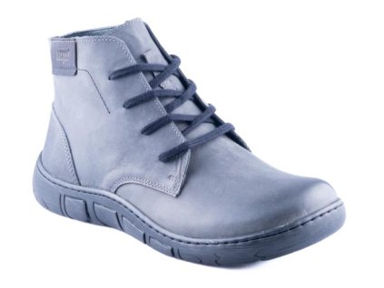 Pánská kožená kotníková obuv Kacper šedá 15541 K