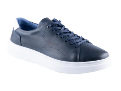 Pánské kožené polobotky Dapi modré 15848 G
