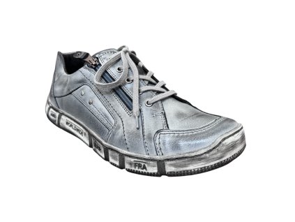 Pánské kožené polobotky Kacper šedé 15875 K