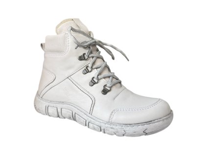 Dámská kožená kotníková obuv Kacper bílá 28287 H