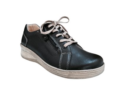 Dámské kožené polobotky Kacper černé 28380 G