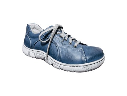 Dámské kožené polobotky Kacper modré 29068 K