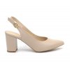 Dámské kožené lodičky Dapi béžové 27566 F (Velikost 35)