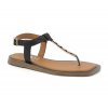 Dámské kožené sandálky Dapi černé 27629 (Velikost 36)