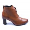 Dámská kožená kotníková obuv Dapi hnědá 27982 F (Velikost 36)