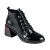 Dámská kožená kotníková obuv Dapi černá 27847 F