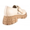 Dámské kožené mokasíny Dapi béžové 28327 F