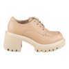 Dámské kožené mokasíny Dapi béžové 28314 F