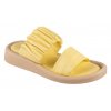 Dámské kožené pantofle Dapi žluté 28057 F