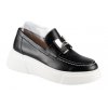 Dámské kožené mokasíny Dapi černé 28062 G