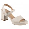 Dámské kožené sandálky Dapi béžové 28244 F