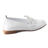 Dámské kožené mokasíny Dapi bílé 28566 F
