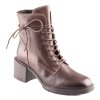Dámská kožená kotníková obuv Dapi hnědá 25398 G
