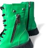 Dámská kožená kotníková obuv Dapi zelená 28811 G