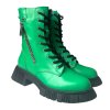 Dámská kožená kotníková obuv Dapi zelená 28811 G