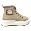 Dámská kožená kotníková obuv Dapi béžová 28818 G