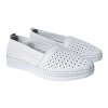 Dámské kožené mokasíny Dapi bílé 28970 G