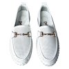 Dámské kožené mokasíny Dapi bílé 28977 G