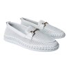 Dámské kožené mokasíny Dapi bílé 28977 G