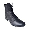 Dámská kožená kotníková obuv Dapi černá 29019 F