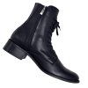 Dámská kožená kotníková obuv Dapi černá 29019 F