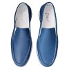 Pánské kožené mokasíny Dapi modré 15901 F/G