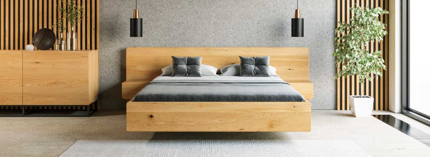 Letti matrimoniali in legno massello DAPONTI