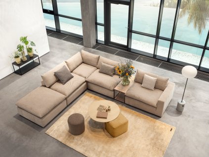 Designová sedací souprava do L - Moonlight
