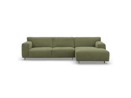 Elegantní olivově zelená sedací souprava pro 3 osoby