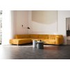 Hořčicová modulová sedačka do L pro 4 osoby