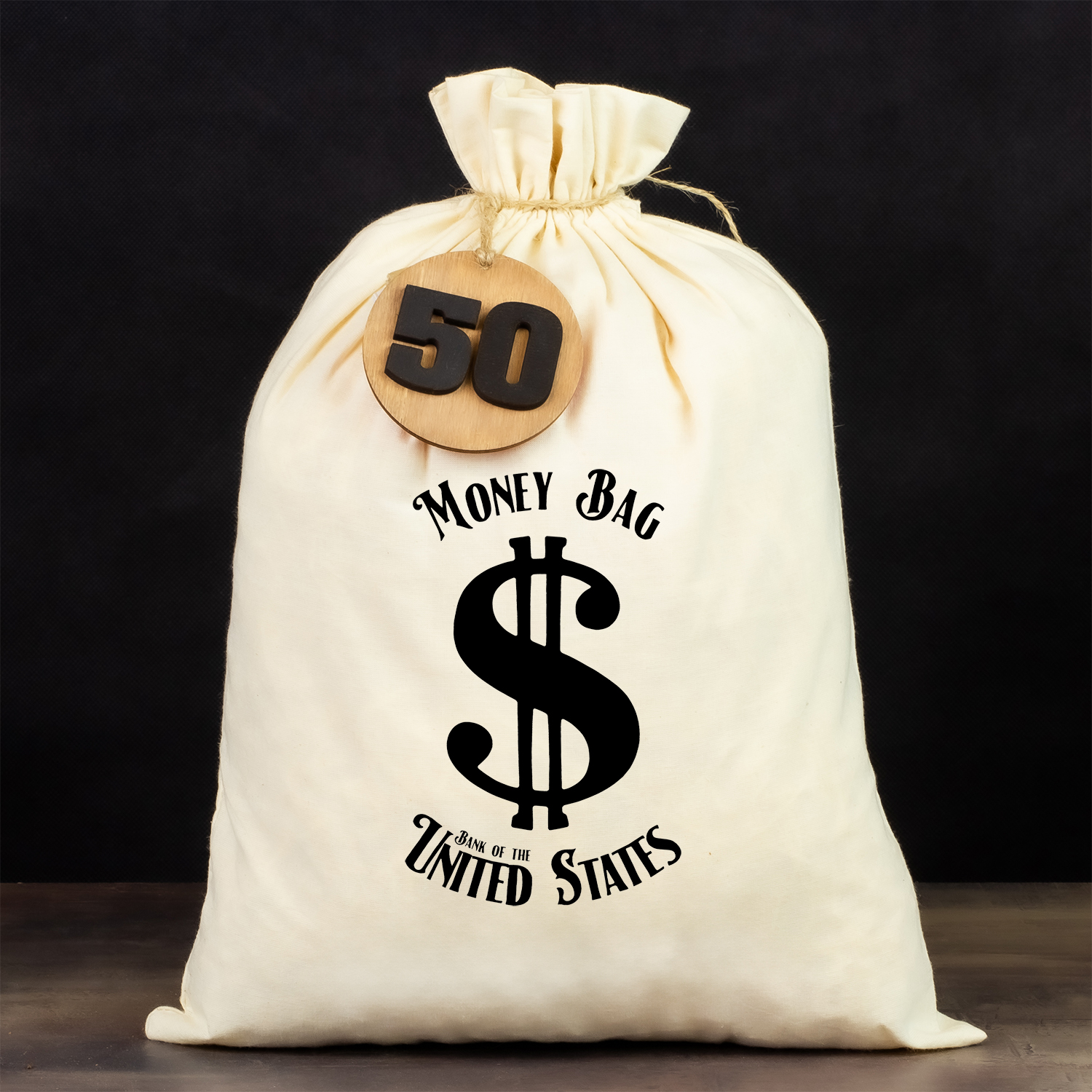 Bena s páčidlem, dárek pro tátu, bedna top secret LOGO: Dolar