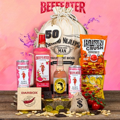 Pytel Gin Beefeater Pink (Potisk Vše nejlepší)