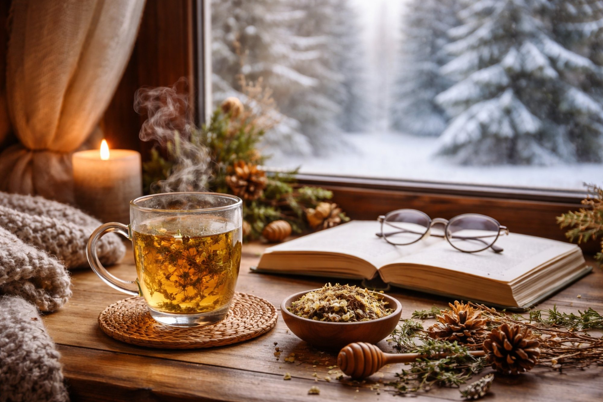 Zimní rituály s bylinkami