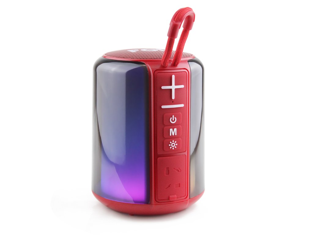 Nabijatelny prenosny REPRODUKTOR TWS s RGB svetlom