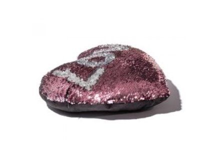 Vankuss flitrami Srdce ruzovo-strieborne