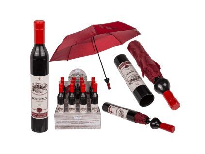 Dazdnik flasa vina, cervene
