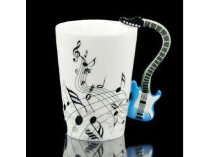 Hudobny hrncek elektricka gitara