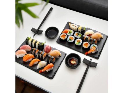 Sushi set s taniermi a paličkami