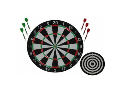 Sipky s tercom 41 cm – darts set s 6 sipkami