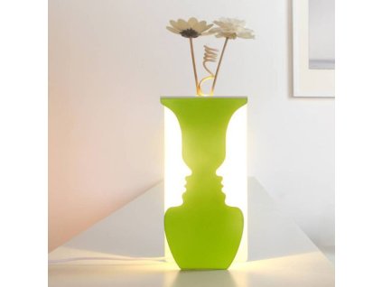 LED lampa a vaza 2v1 s optickou iluziou