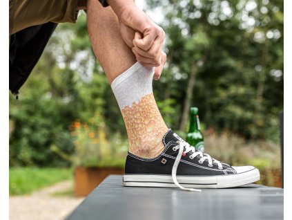Pivne ponozky s pivnymi bublinami