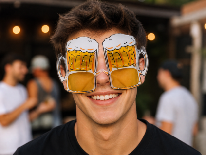 okuliare pivo