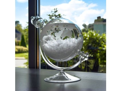 Luxusny barometer globus na predpovedanie burky