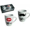 Hrnceky Mr. & Mrs. – darcekova sada pre par 2 ks porcelanovych hrncekov