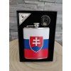 Ploskacka Slovensko s vlajkou a statnym znakom