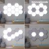 Dotykove LED panely hexagon – modulove svietidlo