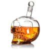 Dekanter lebka 650 ml – dizajnova karafa na whisky a alkohol
