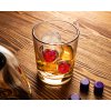 Pohar s kockmi zaseknutymi v skle 280 ml