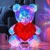 LED svietiaci medvedik s 3D efektom