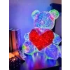 LED svietiaci medvedik s 3D efektom